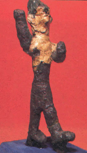 Статуэтка Ваала. Бронза. XIV век до н.э. Высота 12,2 см. Кипрский музей