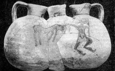 Рис. 7. Рисунок на архаической кипрской вазе из музея Питт-Риверо (развертка)