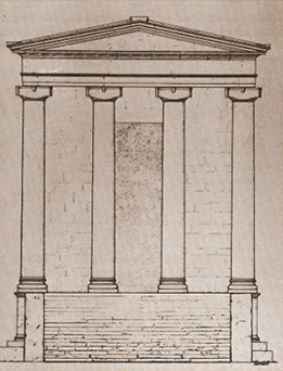 Реконструкция храма Аполлона Илатского. Так выглядел портик во II веке