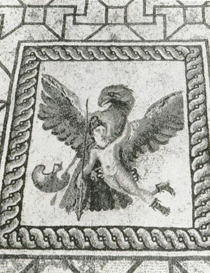 Похищение Ганимеда. Мозаика из «Дома Диониса в Новом Пафосе. III в.