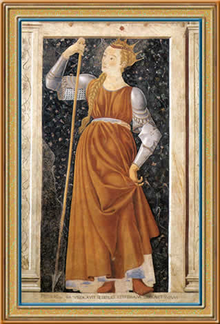 Царица Томирис (Андреа дель Кастаньо,  1450 г., фреска,  Галерея Уффици, Флоренция