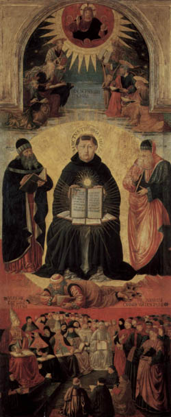 Беноццо Гоццоли. Триумф св. Фомы Аквинского. 1471. Лувр. Париж