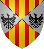 Герб и динарий Пейре III, короля Сицилии и Арагона