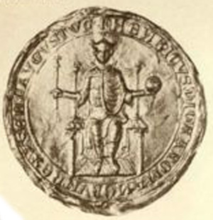 Монета с изображением Генриха Хромого