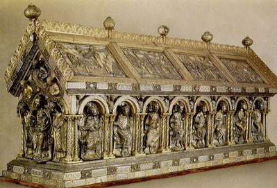 Саркофаг Карла Великого, Аахенский кафедральный собор, алтарь клироса 1215 г.