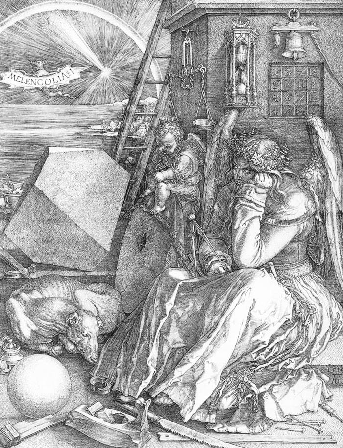 Альбрехт Дюрер. Меланхолия I. 1514, гравюра