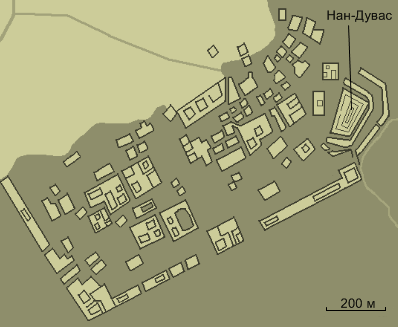 Карта Нан-Мадола