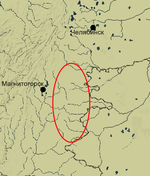 Карта Челябинской области