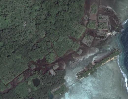 Нан-Мадол в Google Earth